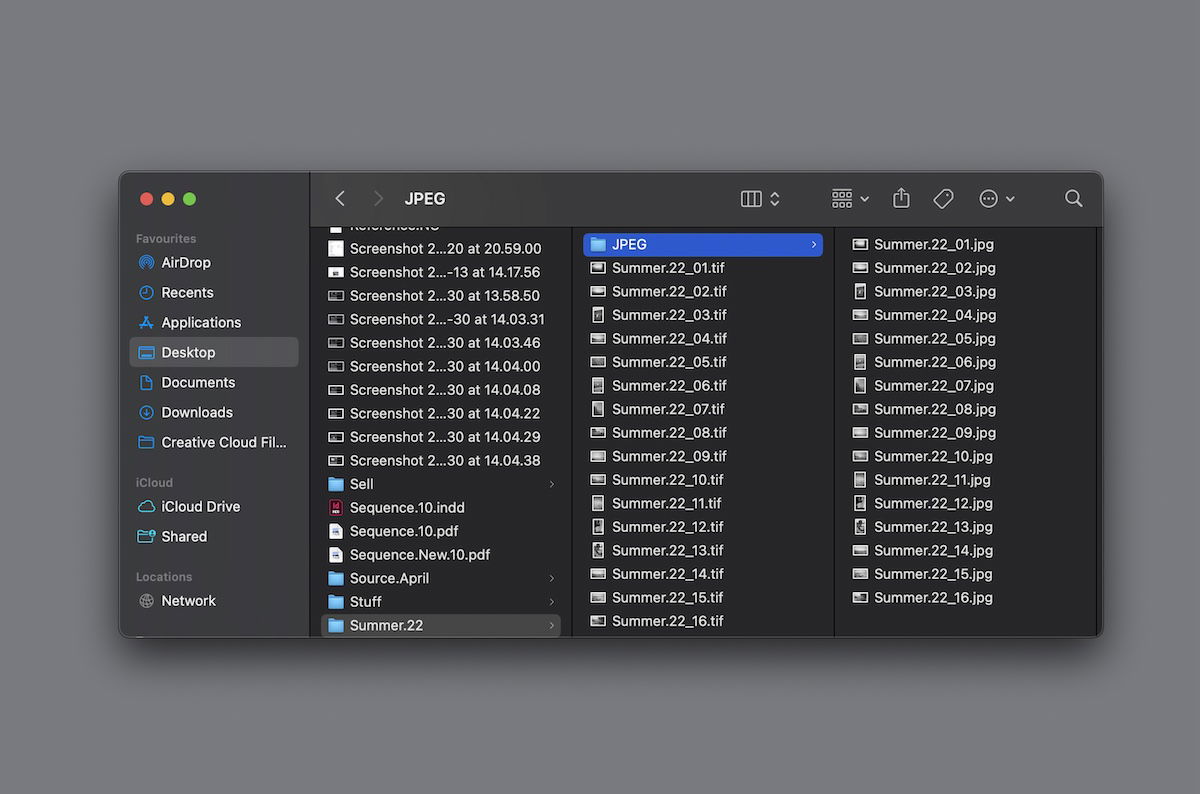 screenshot of file browsing on a mac